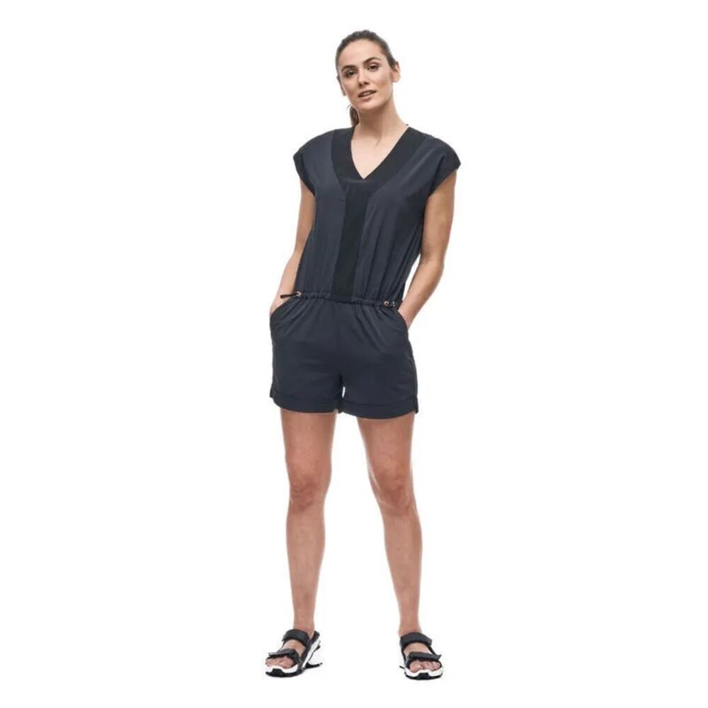 Indyeva Black V-Neck ESI Short Romper Xsmall NWT
